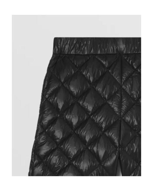 Burberry Black Rixson Diamond-Quilted Shorts for men