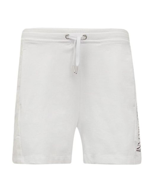 EA7 White Strap-Up Shorts