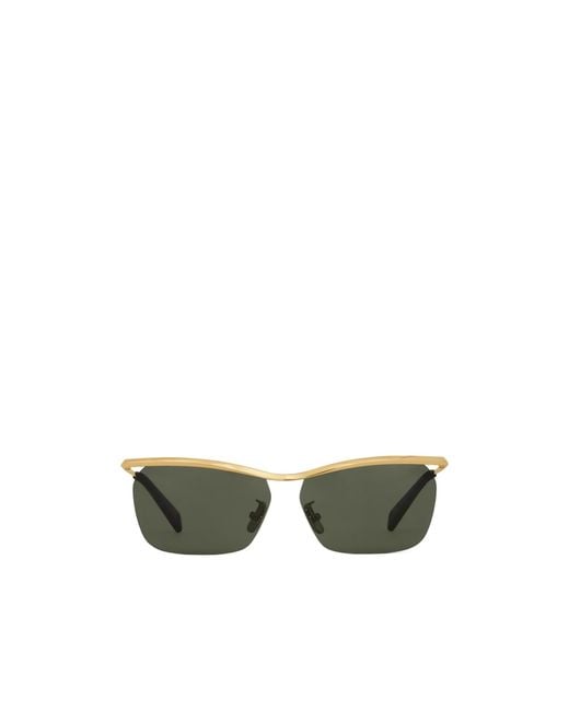 Céline Green Metal Frame 27 Sunglasses for men