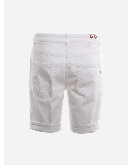 Dondup Gray Rolled Hem Shorts for men