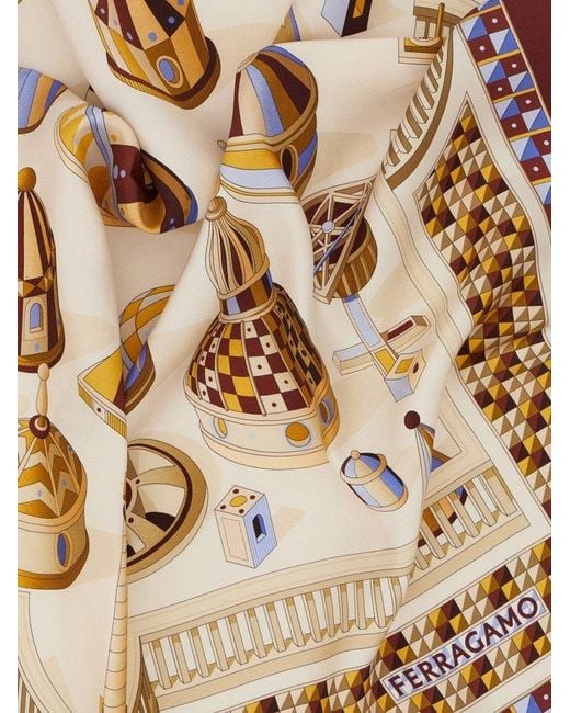 Ferragamo Multicolor Ferragamo Nadir Printed Scarf