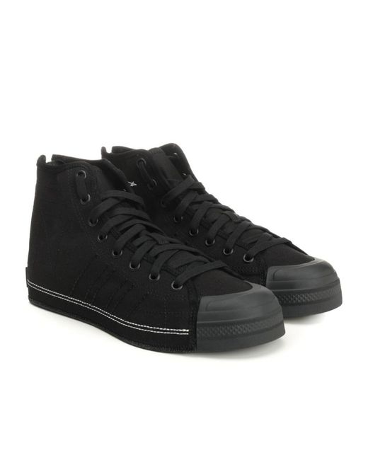 Y-3 Black X Neighborhood Nizza Hi Sneakers for men