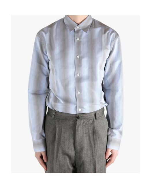 Dries Van Noten Blue Caper Shirt for men