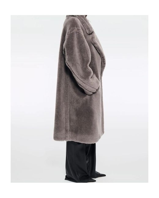 Stand Studio Gray Biba Coat