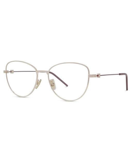 Givenchy White Cat-Eye Glasses for men