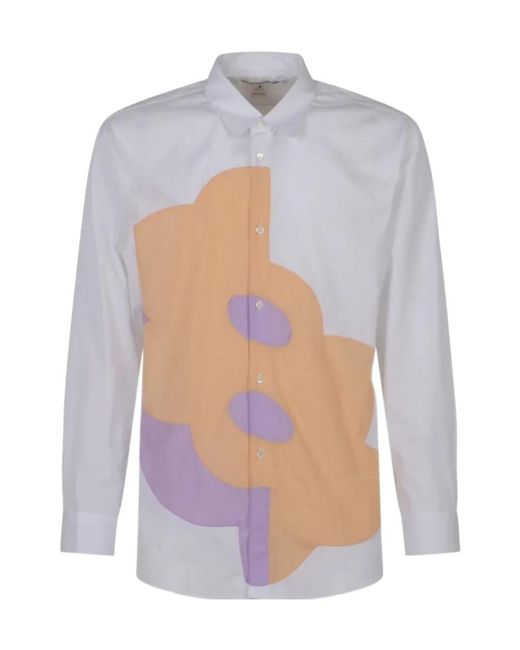 Comme des Garçons White Comme Des Garçons Abstract Panel Shirt for men