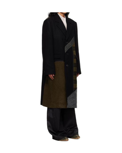 ANDERSSON BELL Black Patchwork Coat