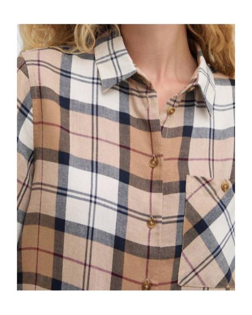Barbour White Elishaw Short-Sleeve Shirt