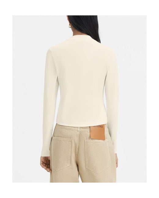 Jacquemus White Le T-Shirt Gros Grain Top