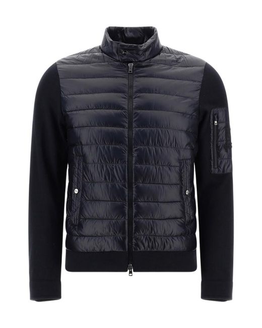 Herno Blue Zip-Up Padded Down Jacket for men