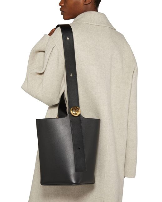 Loewe Black Pebble Bucket Shoulder Bag