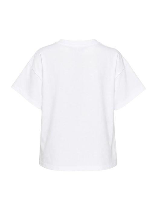 Rag & Bone White Openwork Shoulder T-Shirt
