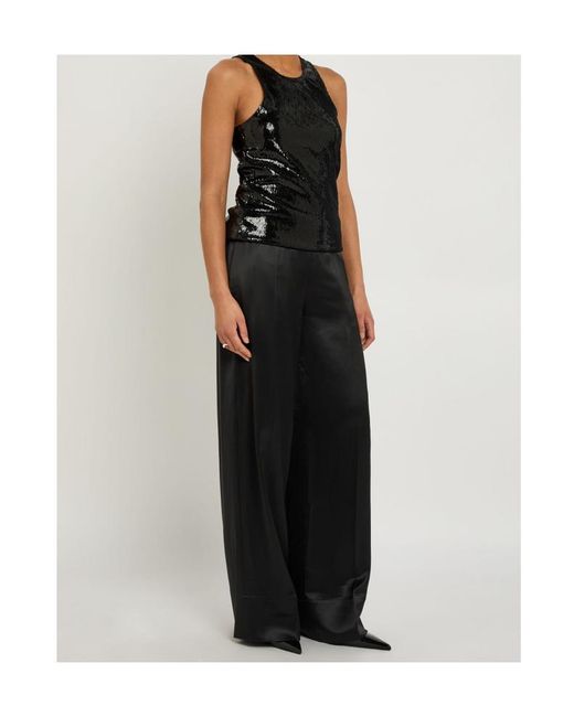 Totême Black Sequin Tank Top