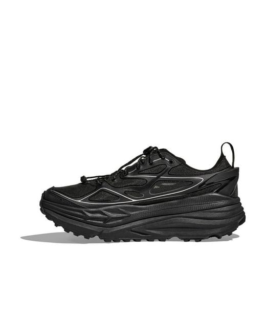 Hoka One One Black Stinson One7 Low Top Running Shoes for men