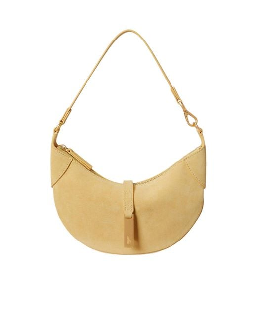 Polo Ralph Lauren Metallic Calfskin Shoulder Bag