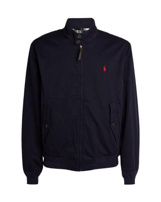 Polo Ralph Lauren Blue Polo Pony Zipped Jacket for men
