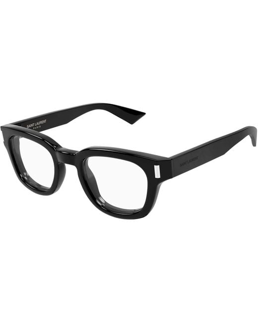 Saint Laurent White Eyewear Oval Frame Glasses for men