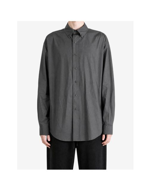 Rier Gray Long-Sleeved Shirt for men