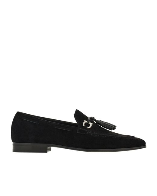 Ferragamo Black Tassel-Detail Loafers for men