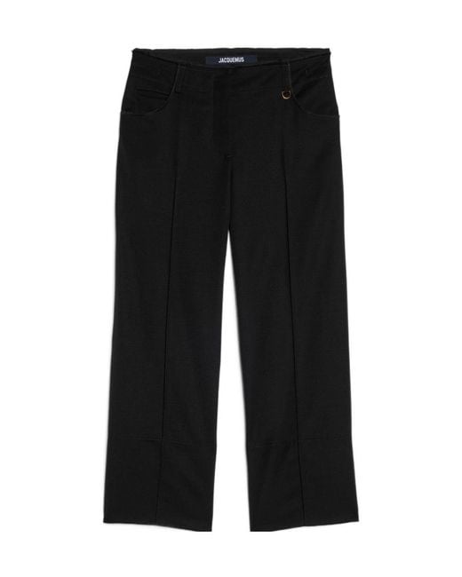 Jacquemus Black Wide Leg Trousers