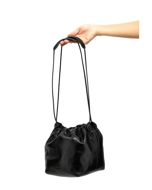Jil Sander Black Dumpling Shoulder Bag