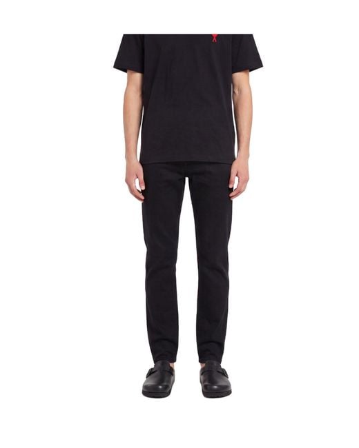 Canali Black Straight-Leg Jeans for men