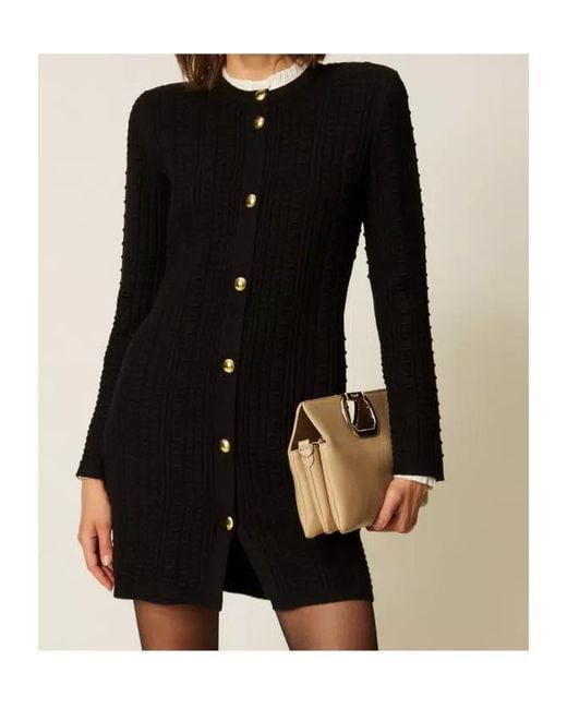 Twinset Black Twin-Set Dresses