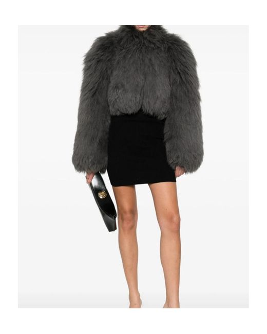 Alaïa Gray Long-Sleeved Jacket