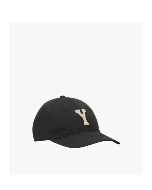 Saint Laurent Black Y Varsity Baseball Cap