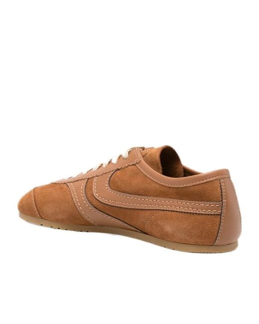 Dries Van Noten Brown Round-Toe Sneakers for men
