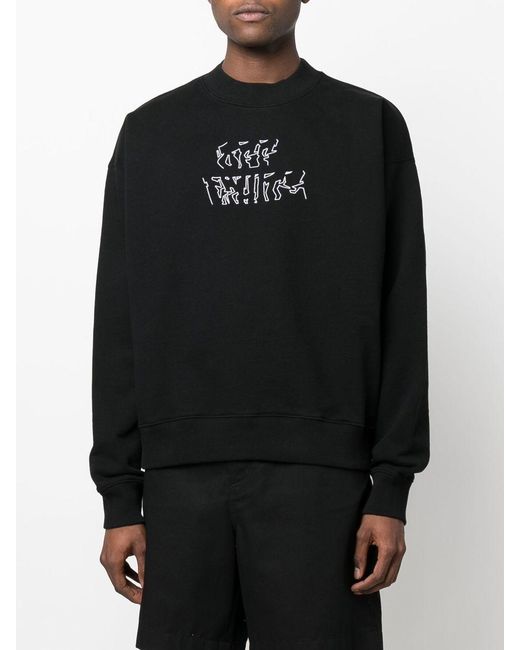 Off-White c/o Virgil Abloh Black Arrows-Motif Long-Sleeve Sweatshirt for men