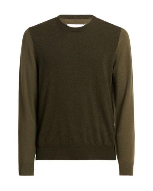Maison Margiela Green Crewneck Wool Top for men