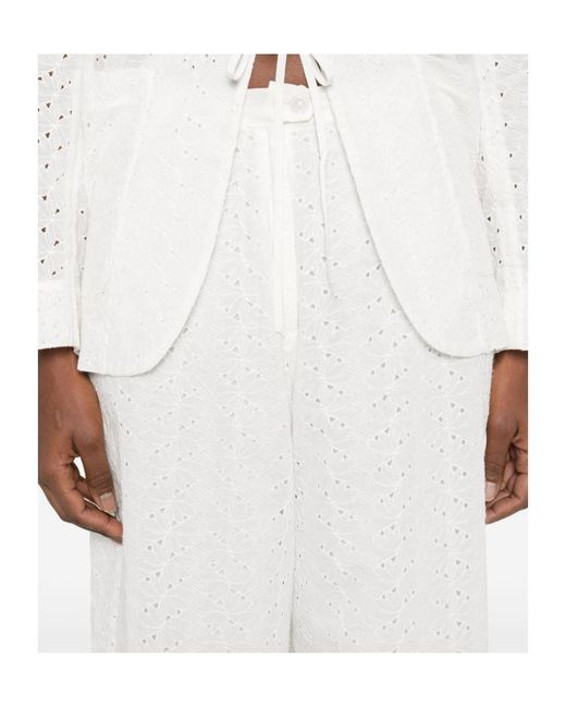 Forte_forte White Dot Trousers