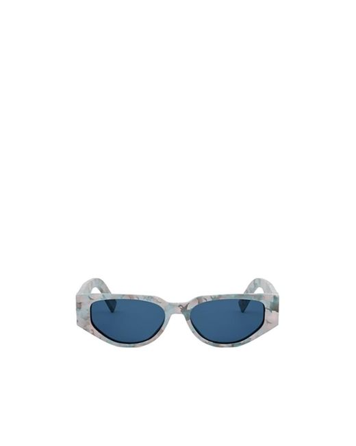 Dior Blue Eyewear Irregular Frame Sunglasses for men
