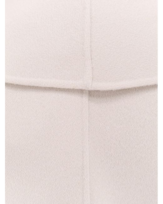Max Mara Gray Belted Wrap Coat