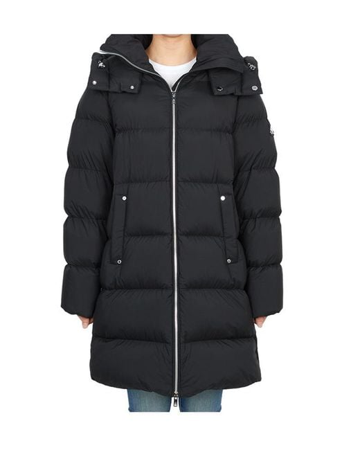 Moose Knuckles Black Belle Dune Long Puffer Coat