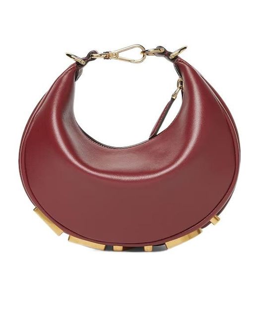 Fendi Red Graphy Mini Shoulder Bag