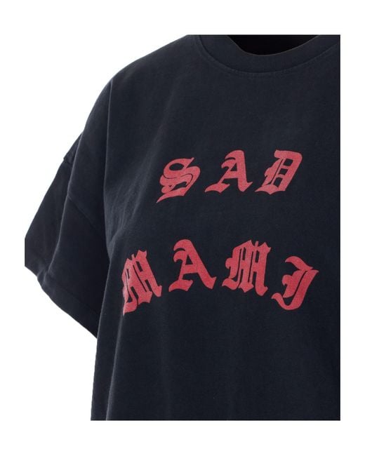 Willy Chavarria Blue Sad Mami Graphic Bodysuit T-Shirt
