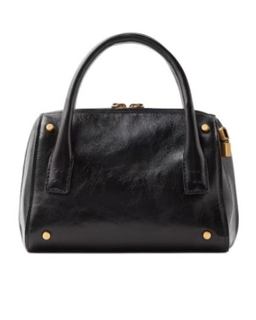 Versace Black Roomy Zipped Small Tote Bag