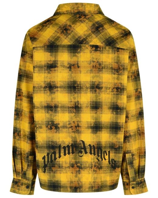 Palm Angels Yellow 'Army' Cotton Blend Shirt for men