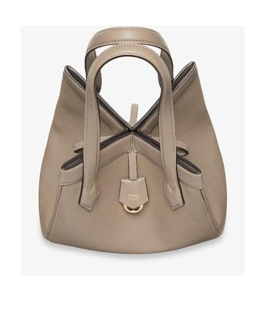 Fendi Natural Origami Medium Tote Bag