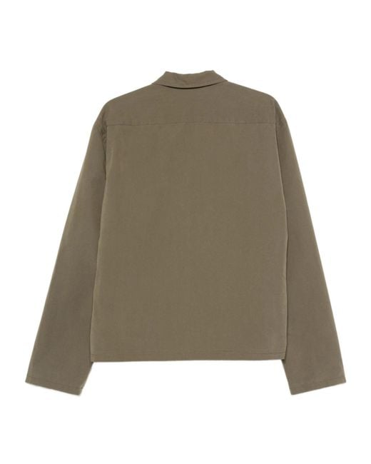 Song For The Mute Green Logo-Patch Jacket for men
