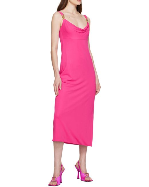 Versace Pink Chic Long Dress