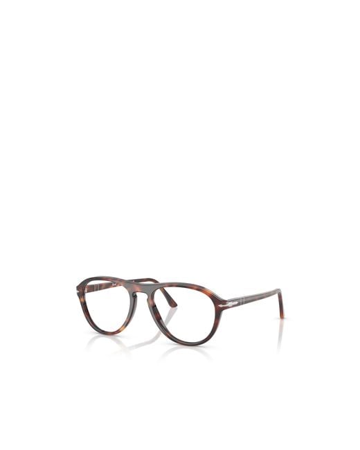Persol White Pilot-Frame Glasses for men