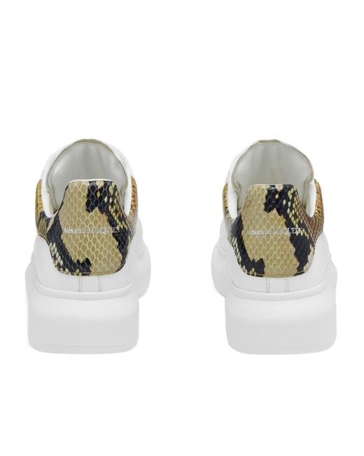 McQueen White Oversized Lace-Up Sneakers