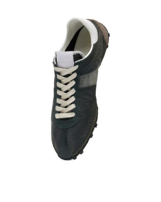 Maison Margiela Black Sprinters Lace-Up Sneakers