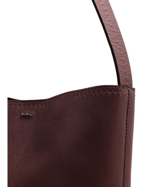 Max Mara Purple Logo Tote Bag