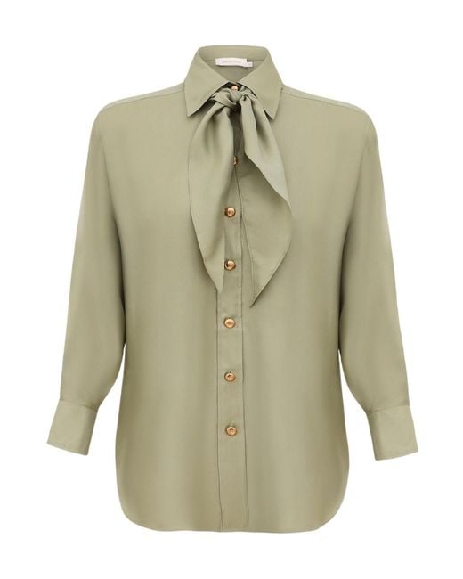 Zimmermann Green Relaxed Shirt