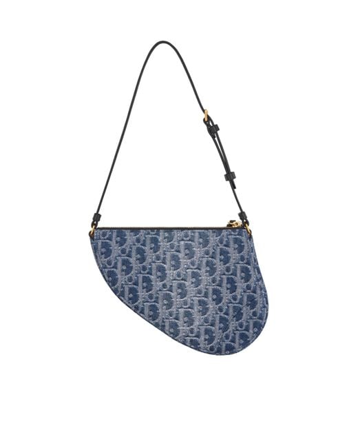 Dior Blue Saddle Rodeo Pouch