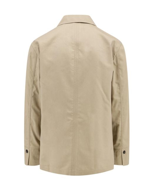 Ferragamo Natural Logo Patch Long-Sleeved Jacket for men
